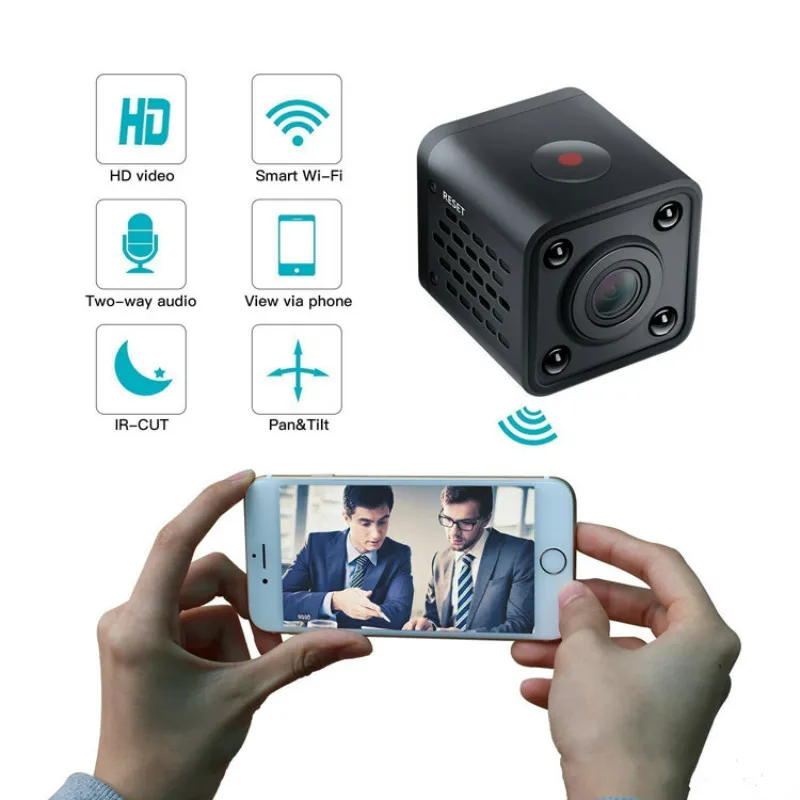 WI FI мини IP Камера HDQ9 Ночное видение Обнаружение движения 1080P HD камера Регистратор