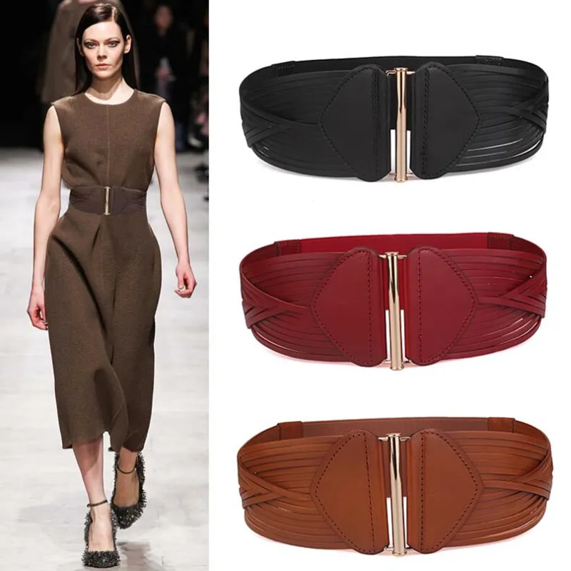 

WomenBelt пломба модные роскошные ткацкий ремень ретро супер мягкий чистый во-первых Слои из воловьей кожи для отдыха платье пуховик с поясом