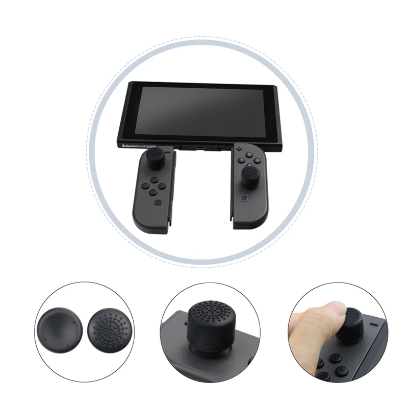 Антискользящие крышки из силикона для пальцев для контроллера, совместимого с игровой консолью Nintendo Switch.