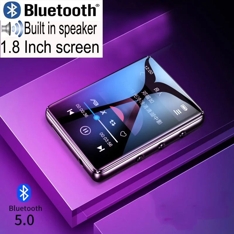 Mp3-плеер металлический с поддержкой Bluetooth 5 0 16 ГБ сенсорным экраном | Электроника
