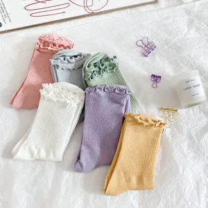 Носки женские хлопковые, однотонные, розовые, 60202