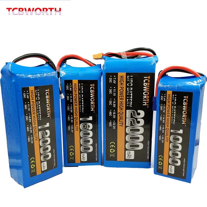 Новинка аккумулятор LiPo 6S RC 22 2 в 22000 мАч 25C 35C для радиоуправляемого самолета дрона