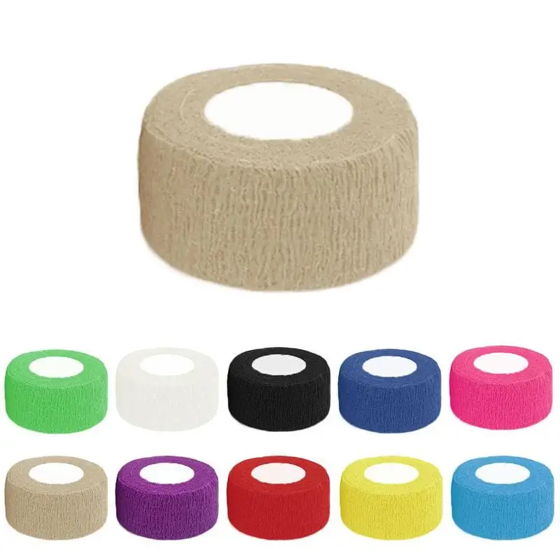 Эластичный хлопок рулон клейкая лента 5 см * спортивная мышечная повязка уход