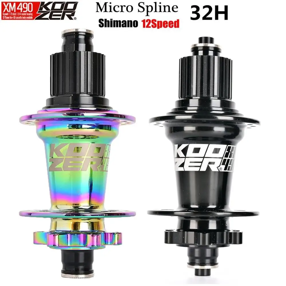 Красочный KOOZER XM490 PRO MS 12 Скоростей Micro Spline втулки MTB дисковый тормоз горного