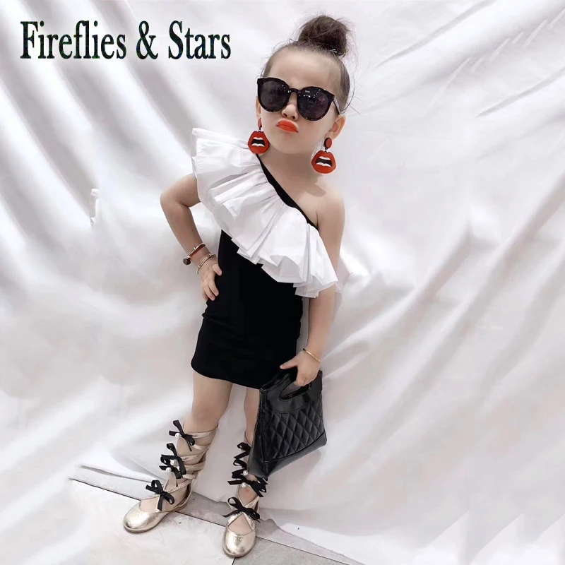 Летнее платье-жилет для девочек детское платье на бедрах Детская уличная одежда