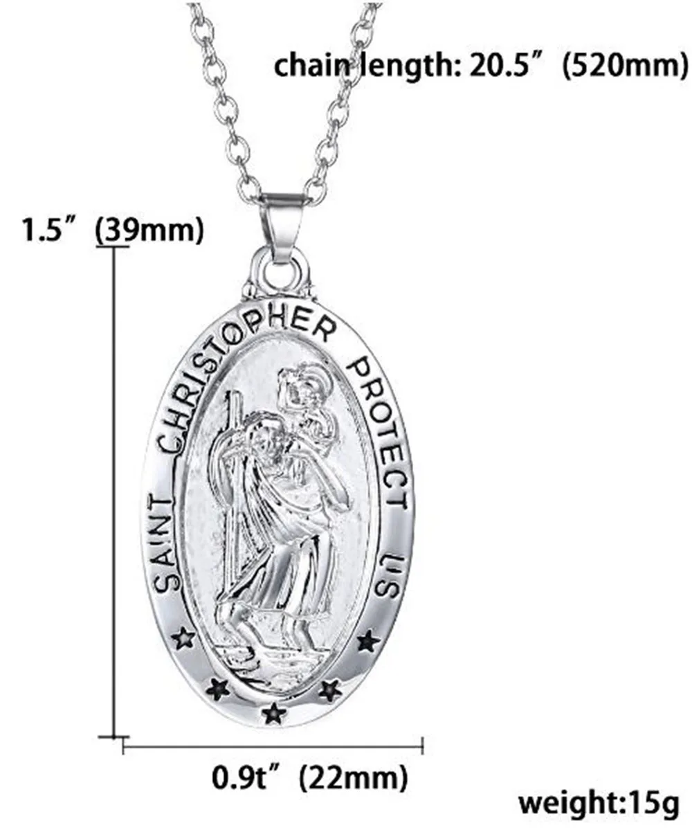 Ожерелье Святого Кристофера для защиты США|Ожерелья с подвеской| |