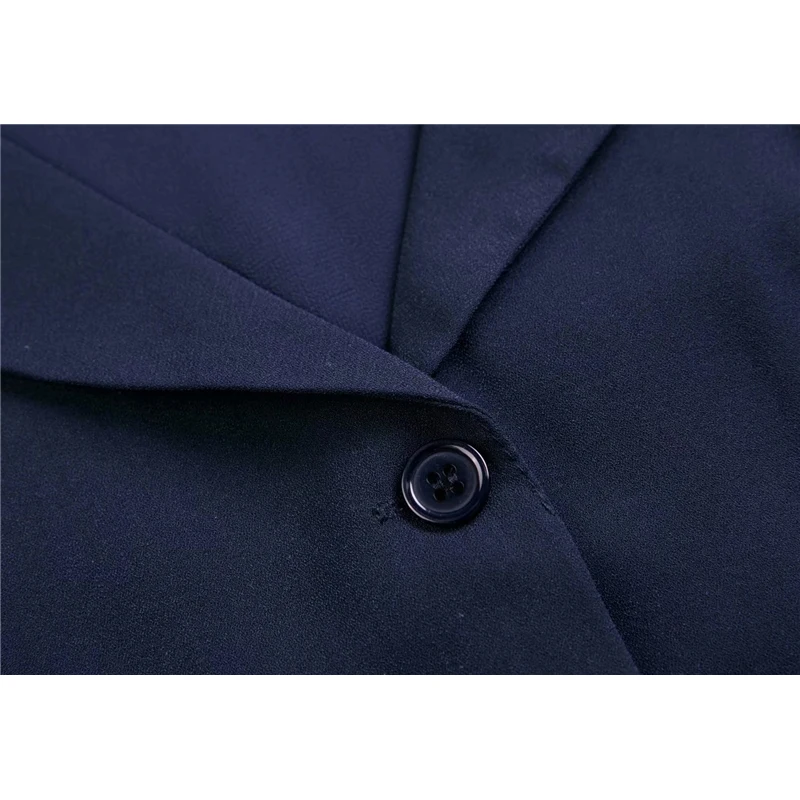 

Sukibandra Summer Elegant Sleeveless Short Mini Dress Woman Office Casual V Neck Button Up Navy Blue Dresses for Women 2021