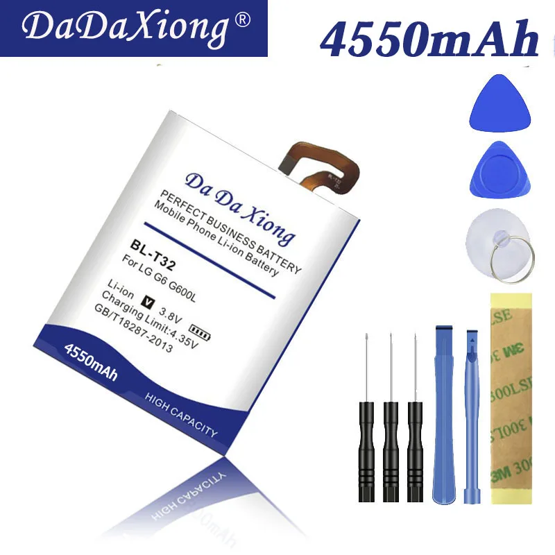 Аккумулятор Da Xiong 4550 мА/ч, BL-T32 Батарея для LG G6 G600L G600S H870 H871 H872 H873 LS993 US997 VS988 телефон Батарея