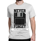 Мужская хлопковая футболка, Винтажная Футболка с принтом Floppy Disk Never get Silicon Valley, с 3D-графикой