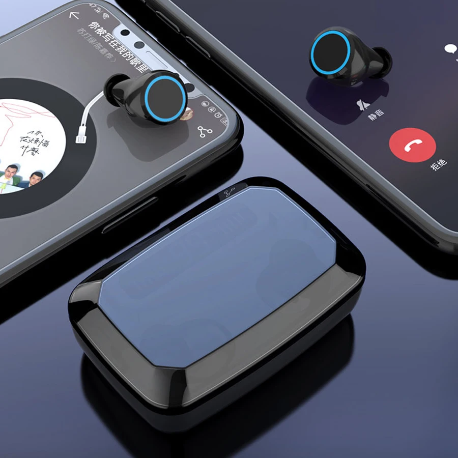 Наушники-вкладыши настоящие беспроводные наушники Bluetooth музыкальные TWS