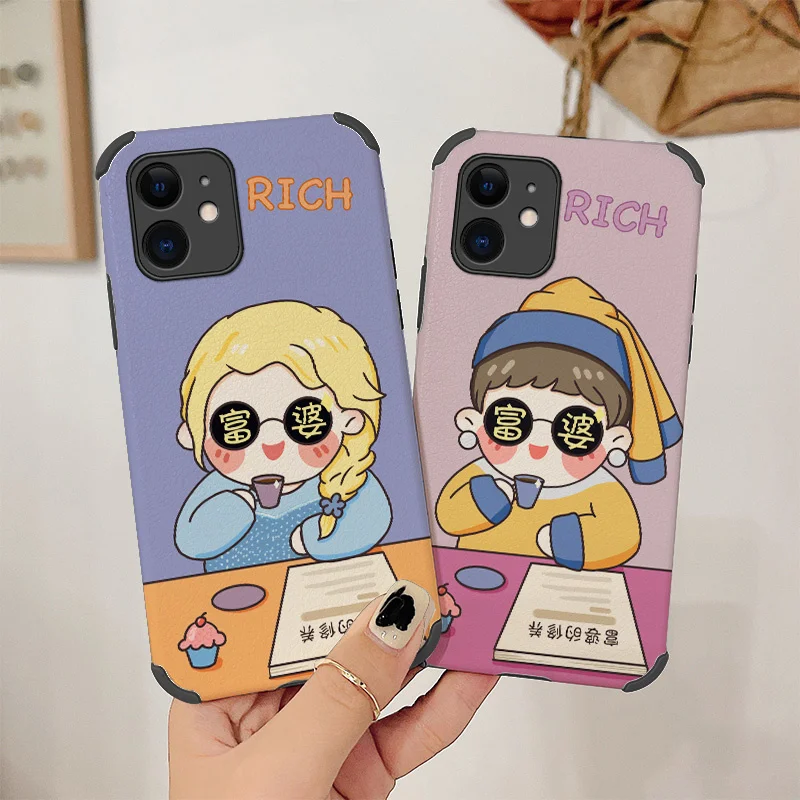 

Rich Blonde Woman Phone Case For iPhone 12 Pro Max Mini 11 Pro Max X XS XR XSMAX SE2020 8 8Plus 7 7Plus 6 6S Plus Cover