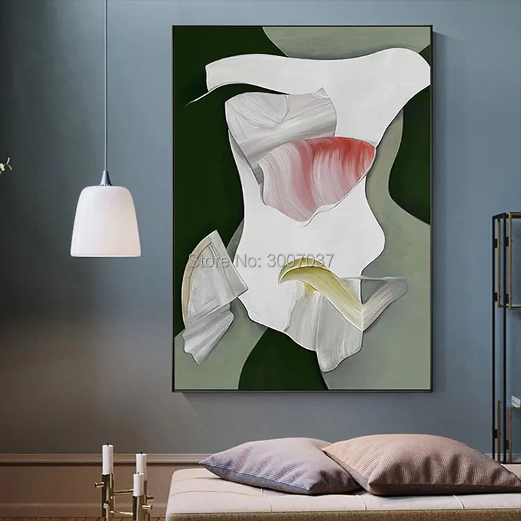 Современная ручная работа абстрактный стиль черная картина маслом на холсте для