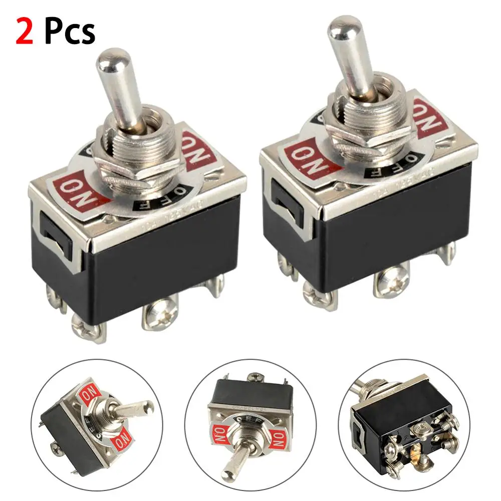 2 шт. автомобиль Лодка DPDT 2Pin сверхмощный ножной переключатель 6 терминала ПИН кода