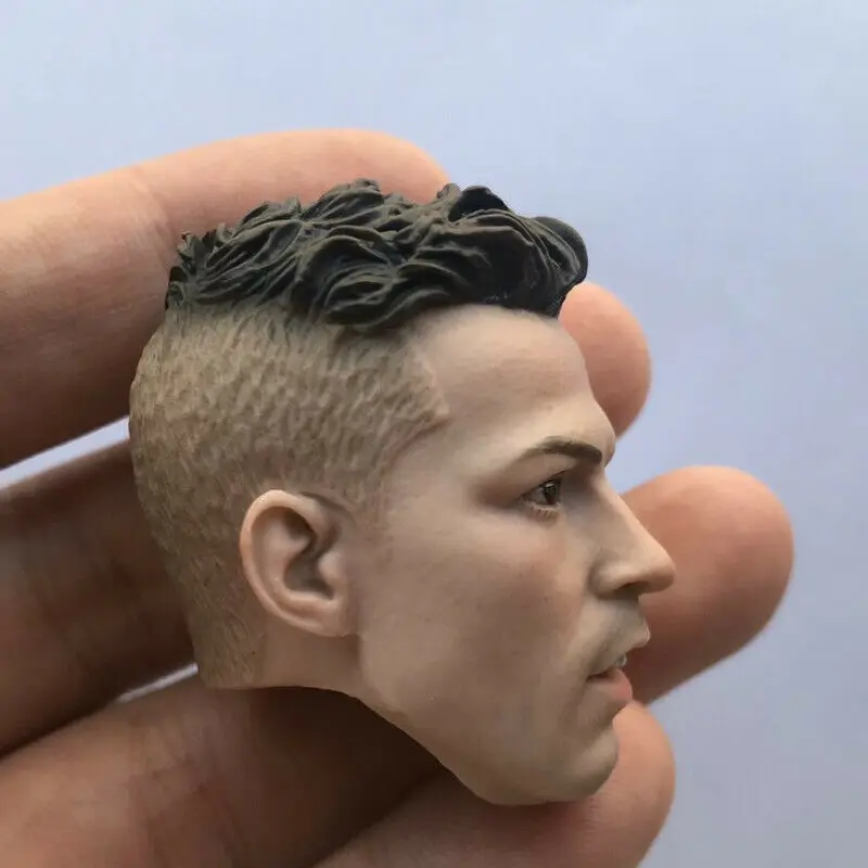 

Custom 1/6 Cristiano Ronaldo Head Sculpt Open Football Stars CR7 Head for 12" Ph Figure