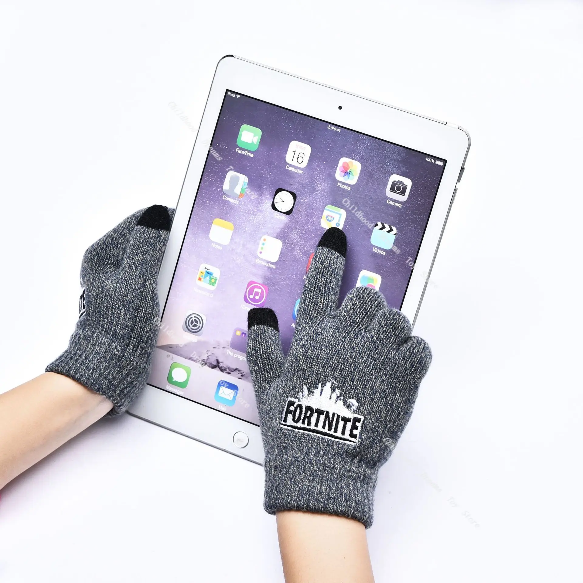 

Fornite Child Gloves Warm Winter Thick Touch Screens Knitted Gloves for Men Women Gloves Fornite Toy Children's Christmas Gift