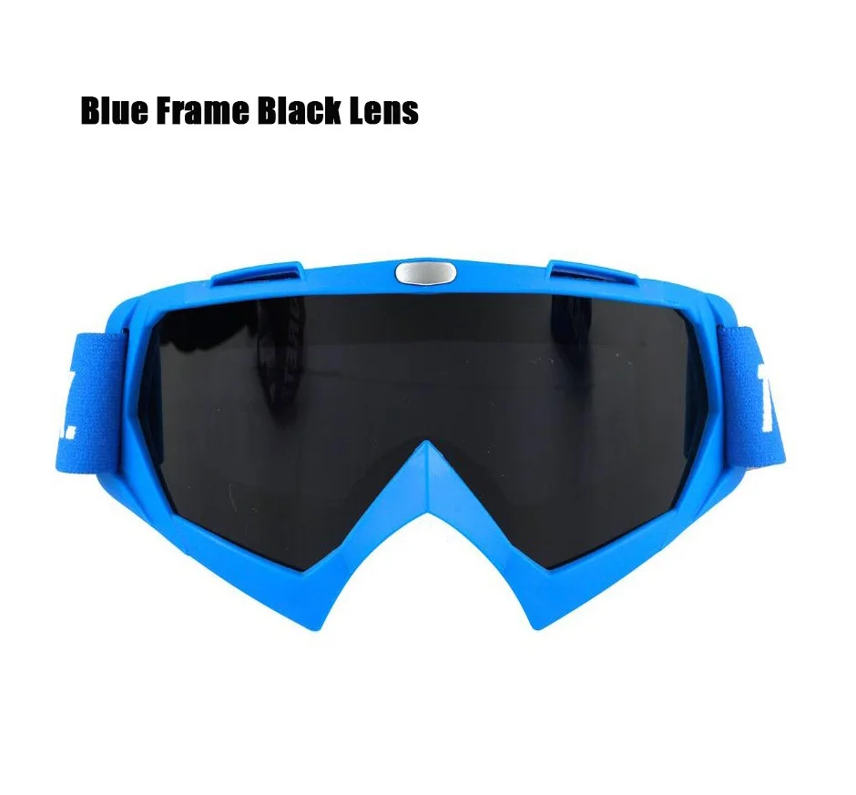 Blue Мужские и женские лыжные очки для сноуборда UV400, ветрозащитные солнцезащитные очки, спортивные очки, маска для катания на лыжах и снегоходах, противотуманные очки с одним объективом - Цвет: Blue