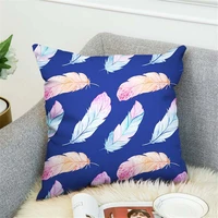 1pcs feather dream catcher pattern polyester throw pillow cushion cover car home decoration sofa bed decorative pillowcase