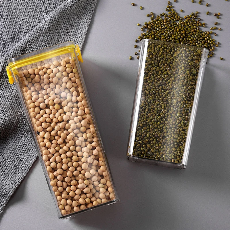 

Storage Tank Food Container With Covered Plastic Food Sealed Glass Tank Kitchen Miscellaneous Grain Organizer Bottles/Jars & Box