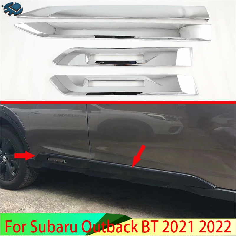 

For Subaru Outback BT 2021 2022 Car Accessories ABS Chrome Side Door Body Molding Moulding Trim