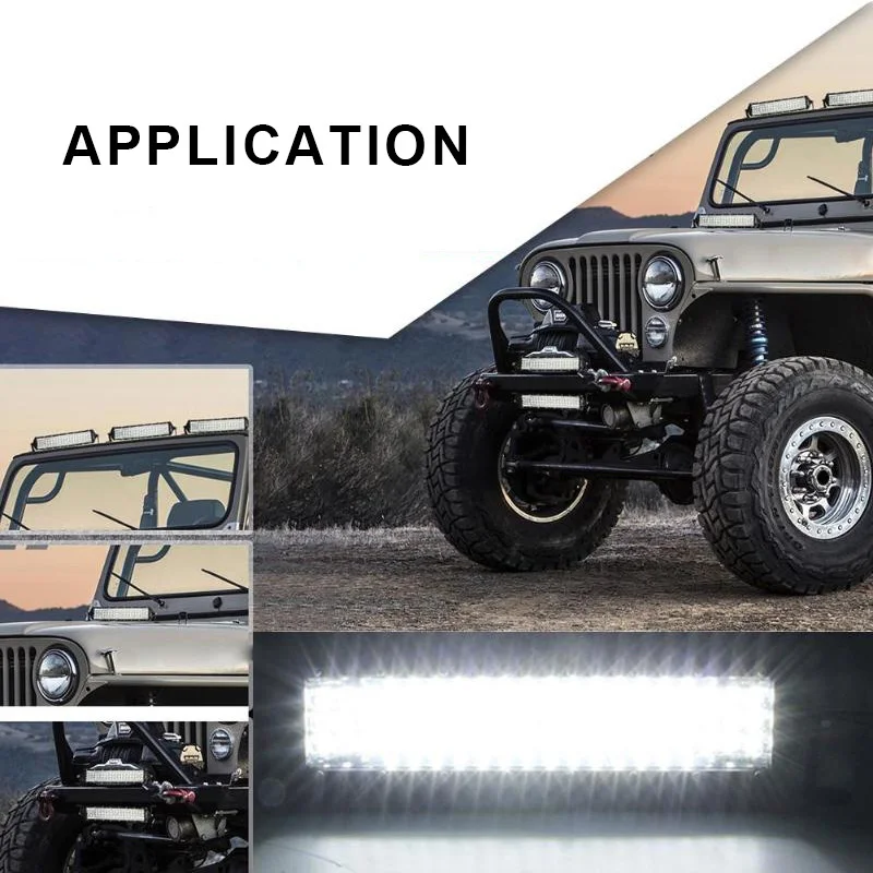 Светодиодный светильник барный рабочий 396 Вт 12 дюймов внедорожный 4x4