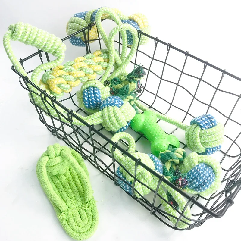 1PC Pet Dog Toys for Large Small Dogs Ball Interactive Rope Christmas Products Chew Toy Accessories | Дом и сад