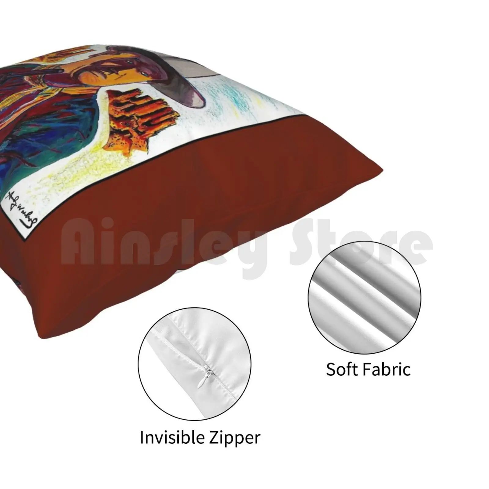 Джон Уэйн: винтажный Чехол-наволочка с абстрактным рисунком домашняя мягкая