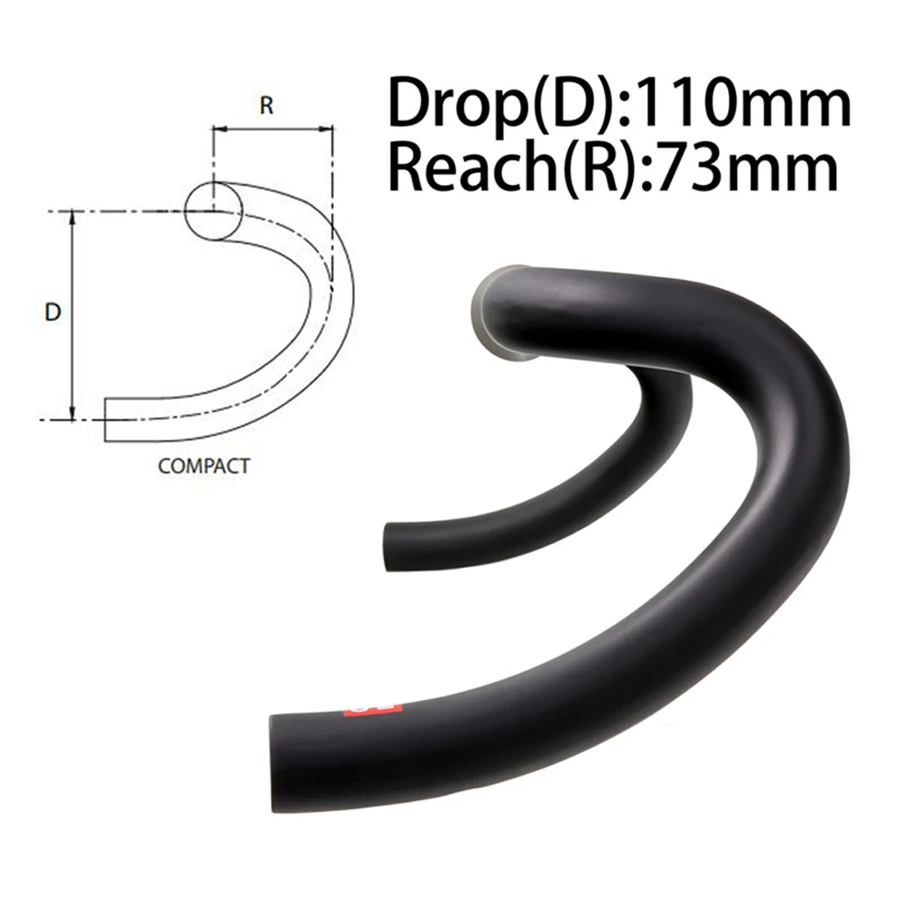 Полностью углеродное волокно руль для велосипеда из углеродного гравия большая