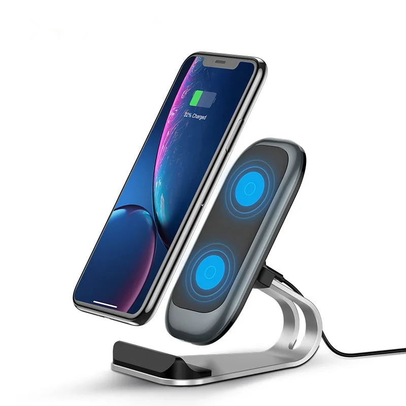 

15W Wireless Charger for iPhone Huawei Xiaomi Samsung Fast Wireless Charging Dock Holder Station Phone Holder Charger