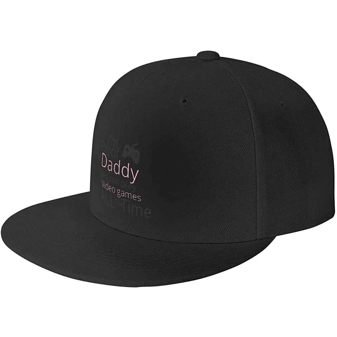 

Плоская кепка с купюрой, забавная бейсболка для папы, для видеоигр, для мужчин, женщин, черного цвета, для мужчин, черного цвета