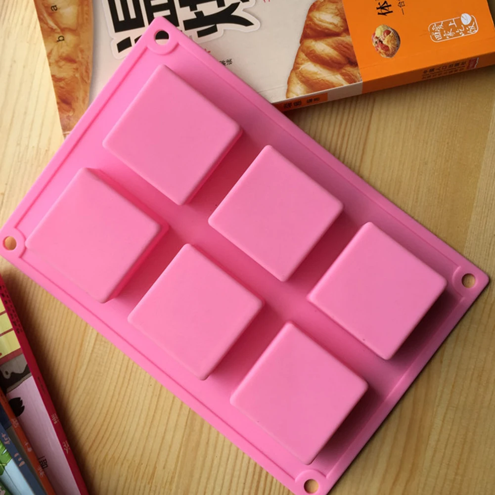 

Rectangle Square Soap Mold Silicone Material Mould Tray For Homemade Diy Making Handmade Soap Ice Cubes And Chocolates Molds