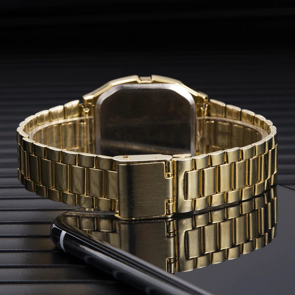 Роскошные золотые и серебряные часы 2022 для женщин мужчин модные квадратные