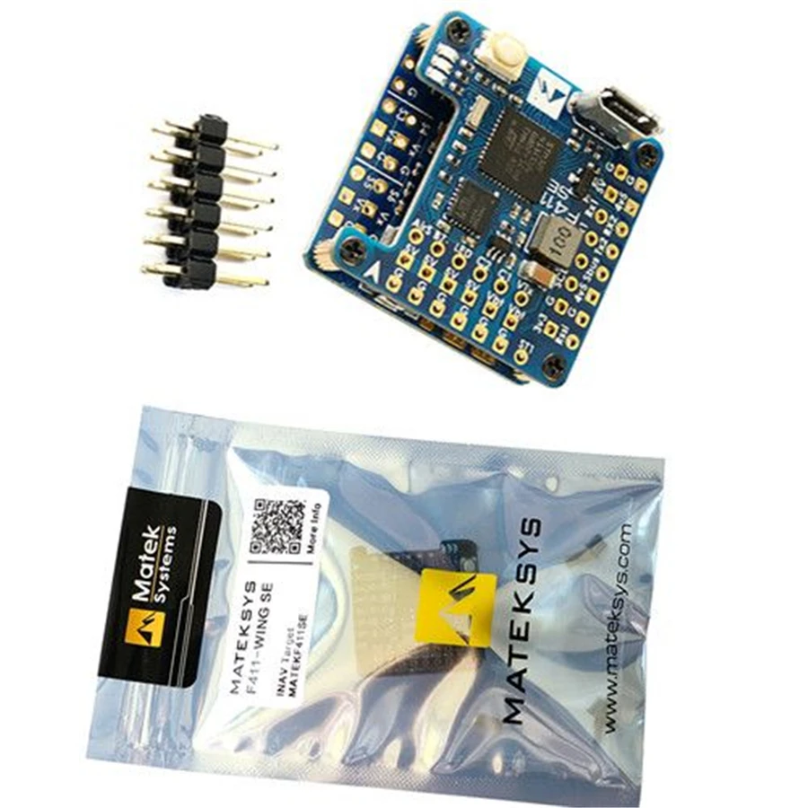 Matek Mateksys Wing F411 WSE Compact Flight Controller PDB 6~30V (2~6S LiPo) & BEC 5V output for iNAV FPV Racing Drones Co | Игрушки и