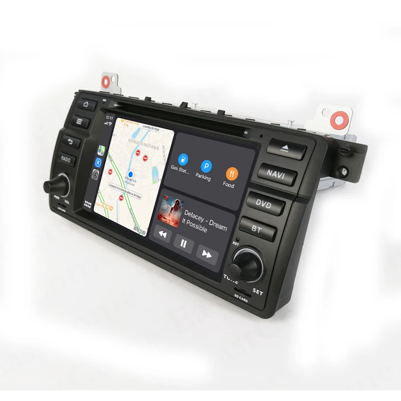 Автомагнитола CarExc один Din Android 9 0 автомобильный DVD-плеер с CarPlay для BMW E46 M3