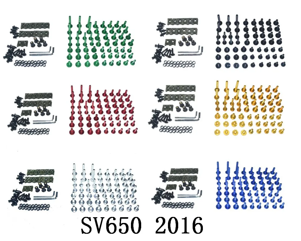 

Мотоцикл Полный Обтекатель Болты Комплект болты для кузовных работ для Suzuki SV650 2016