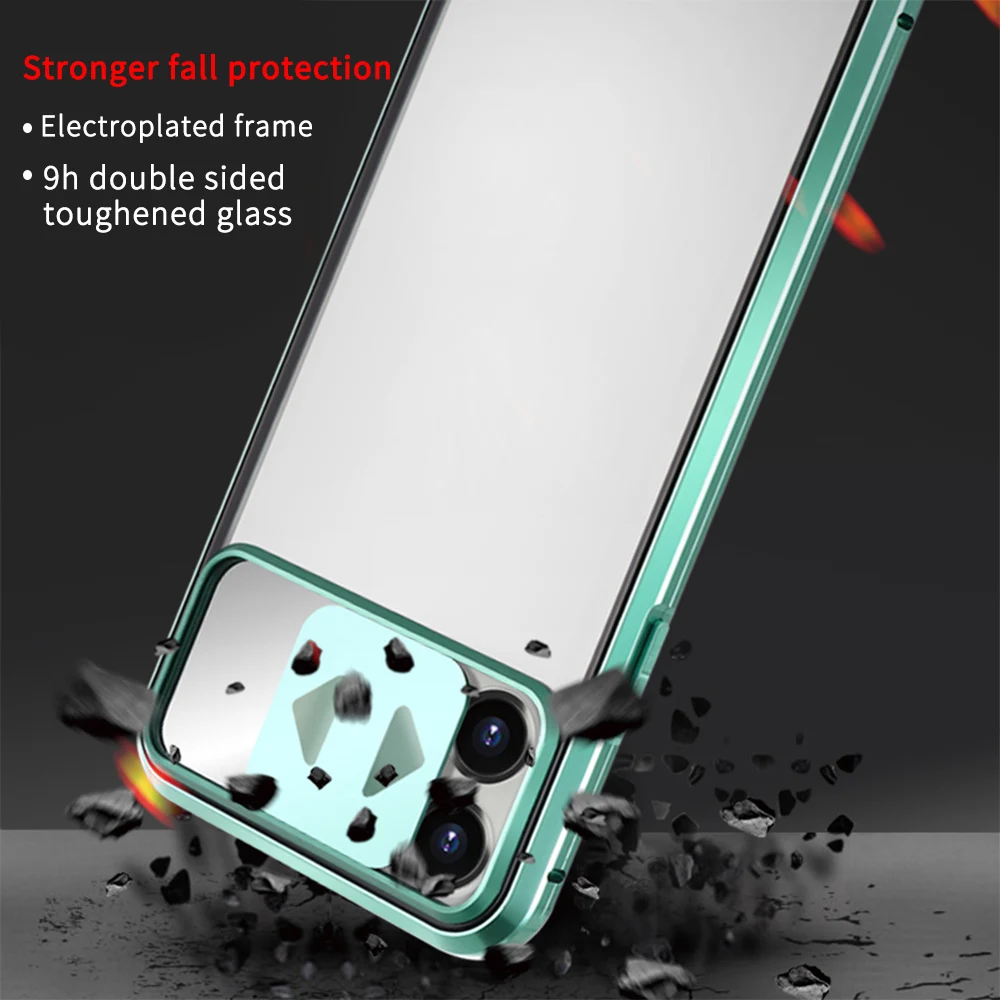 Скользящий чехол для телефона с линзами iphone 11pro max бесшовный двухсторонний