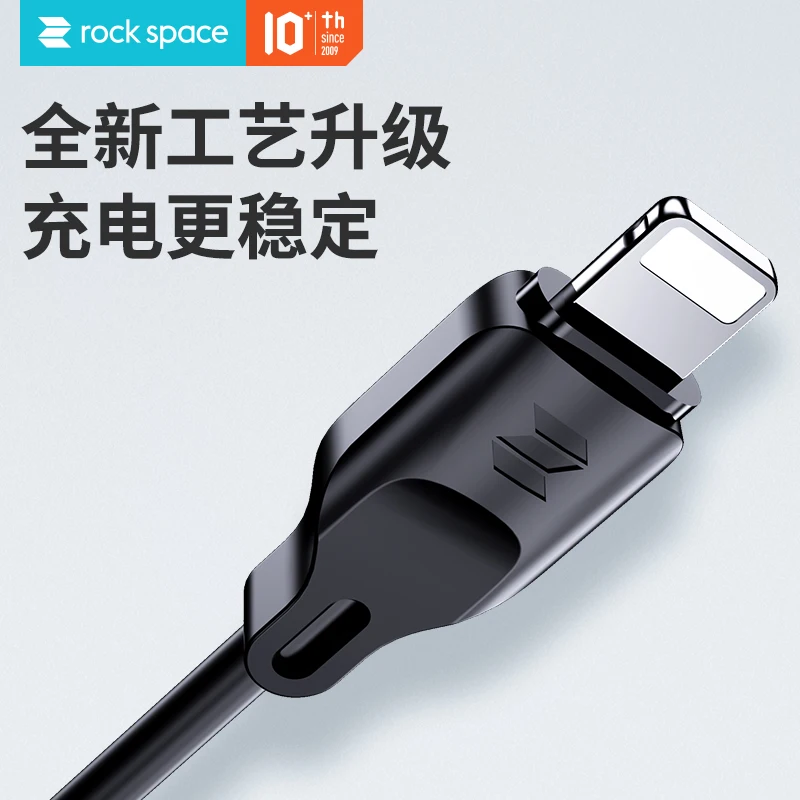 ROCK USB Cable for iPhone 11 Pro Max 1m 2A Fast Charging Sync Data Cord Lighting X Xr Xs 8 7 6 Plus Charger Wire | Мобильные