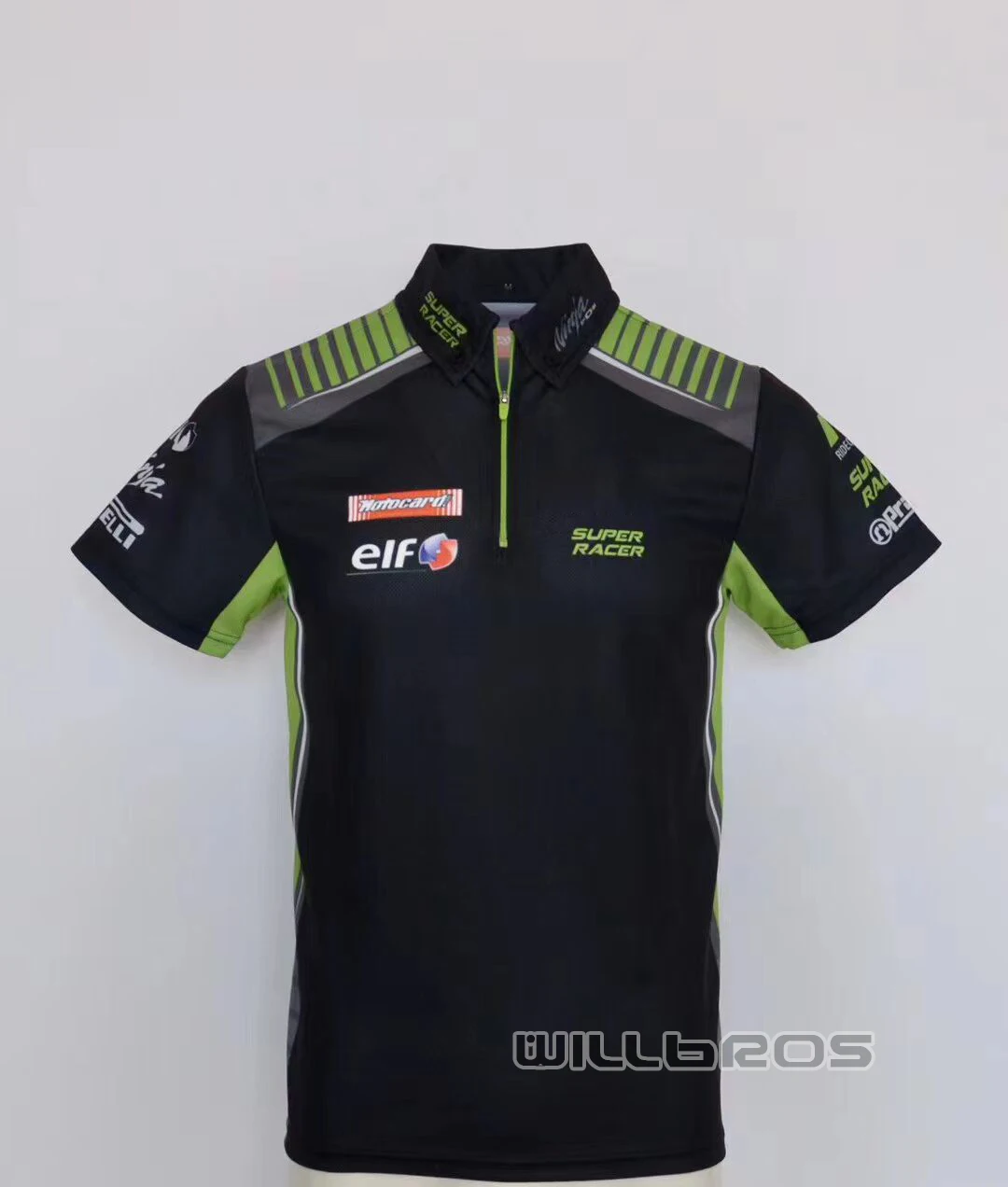 

Быстросохнущая Мужская футболка для мотокросса, квадроцикла, езды на велосипеде, КАВАСАКИ, летние рубашки поло с коротким рукавом для езды ...