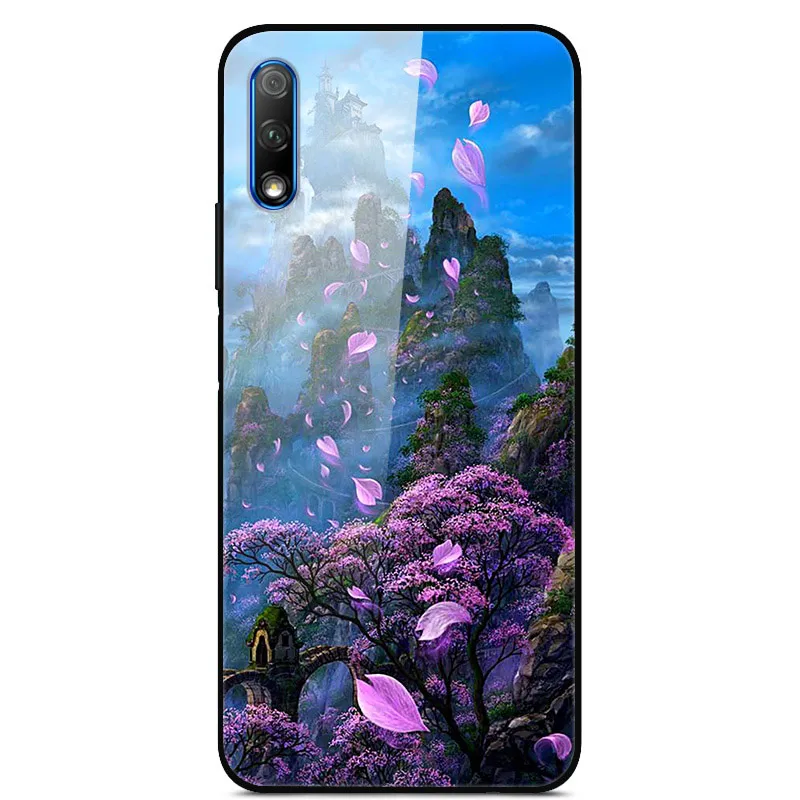 Роскошный чехол для huawei Honor 9X, чехол из закаленного стекла, силиконовый чехол для телефона huawei Honor 9X X9 9 X, чехол s для Honor 9X - Цвет: 33