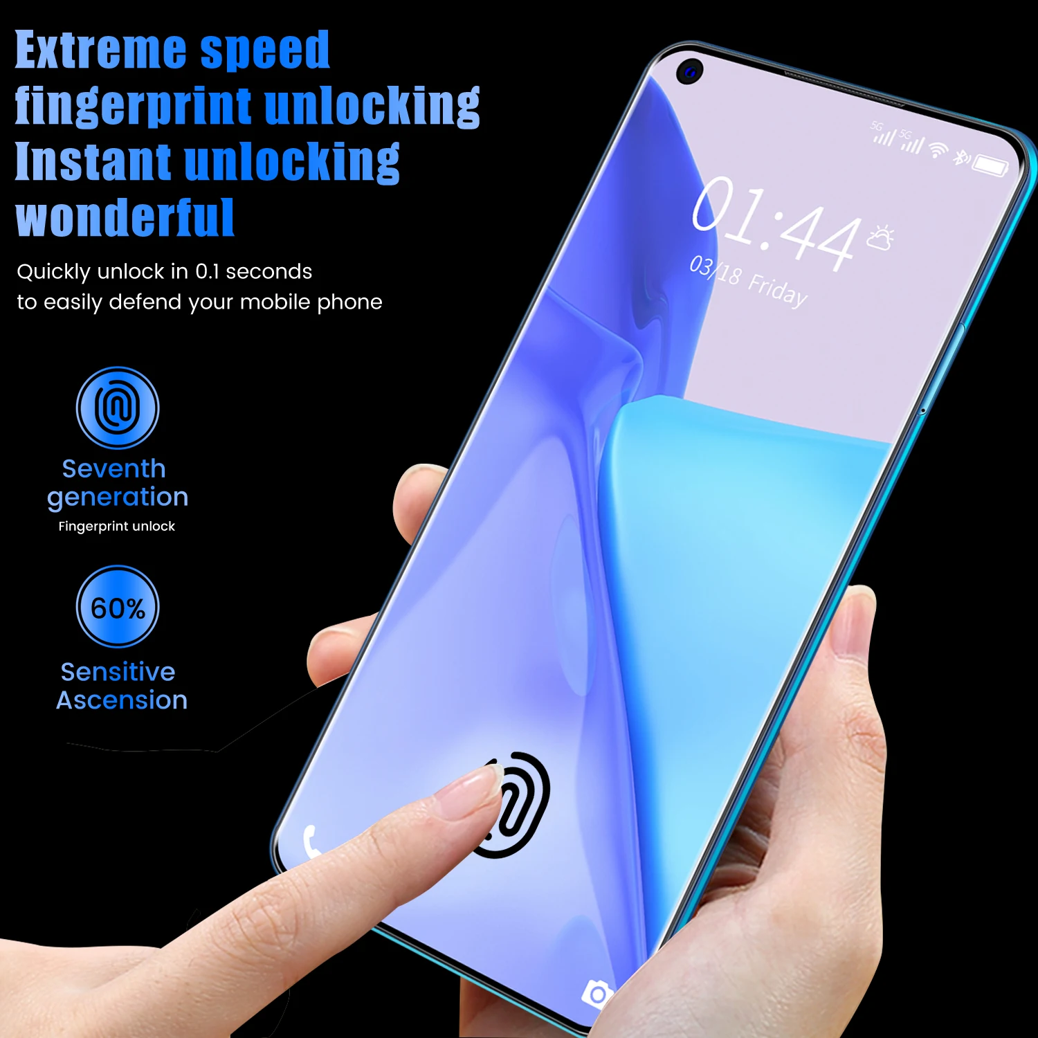 2021 new 5g smart phone with 12gb 512gb 6800 mah large battery gaming phone for oppo xiaomi mobile phone oneplus 9pro huawei free global shipping
