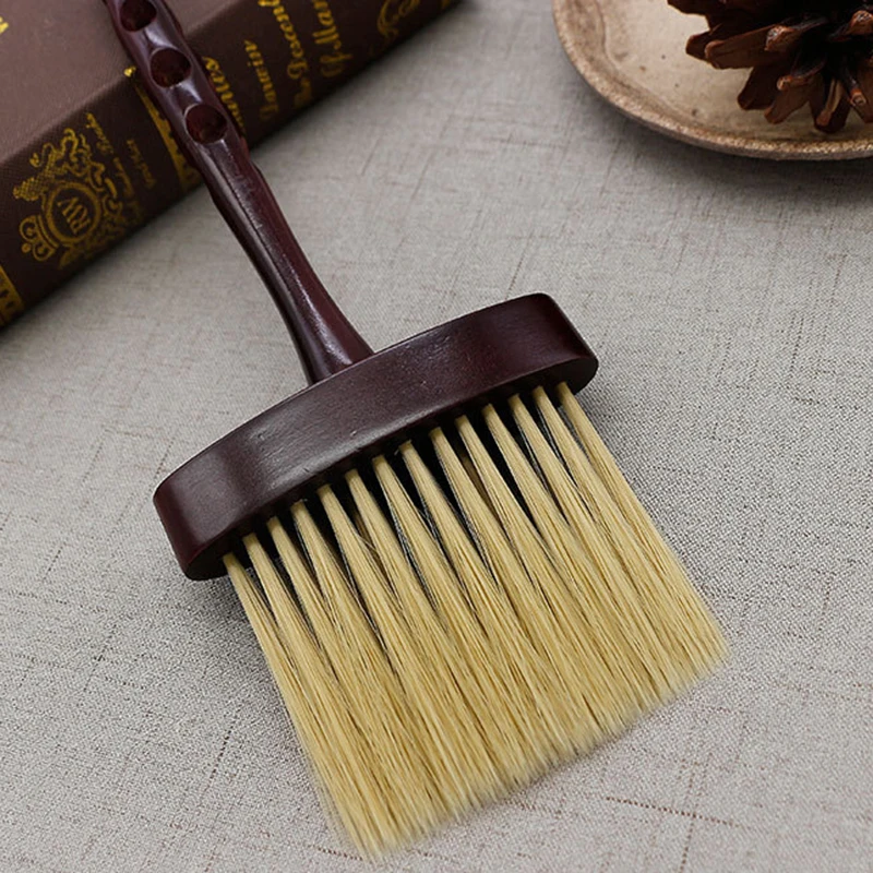Парикмахерская щетка для удаления пыли деревянная подметания шеи мягкая чистки