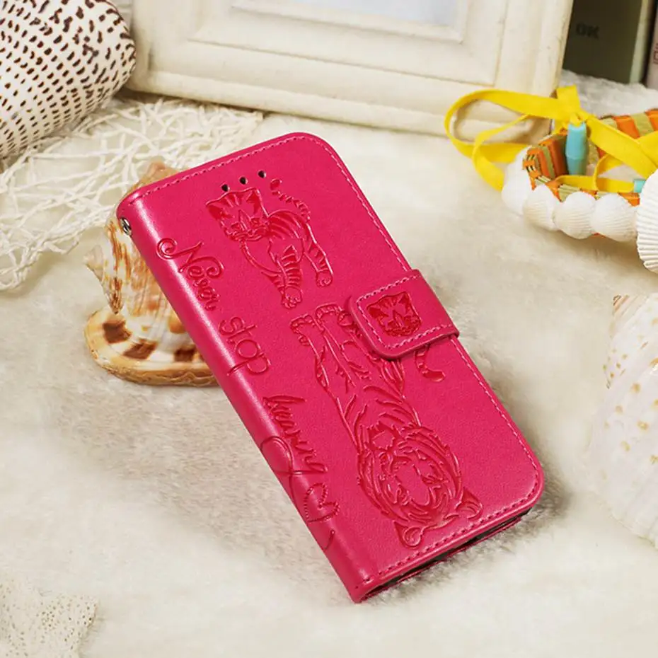 Кожаный флип-чехол с 3D кошкой и тигром для huawei P30 P20 Pro mate 30 Lite P Smart Z Y7 Prime Honor 9X20 Pro 8A 10i Y6