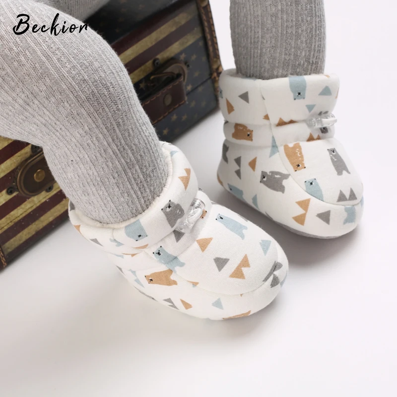Детские зимние милые ботинки beckanimal для девочек прогулочные ботильоны со