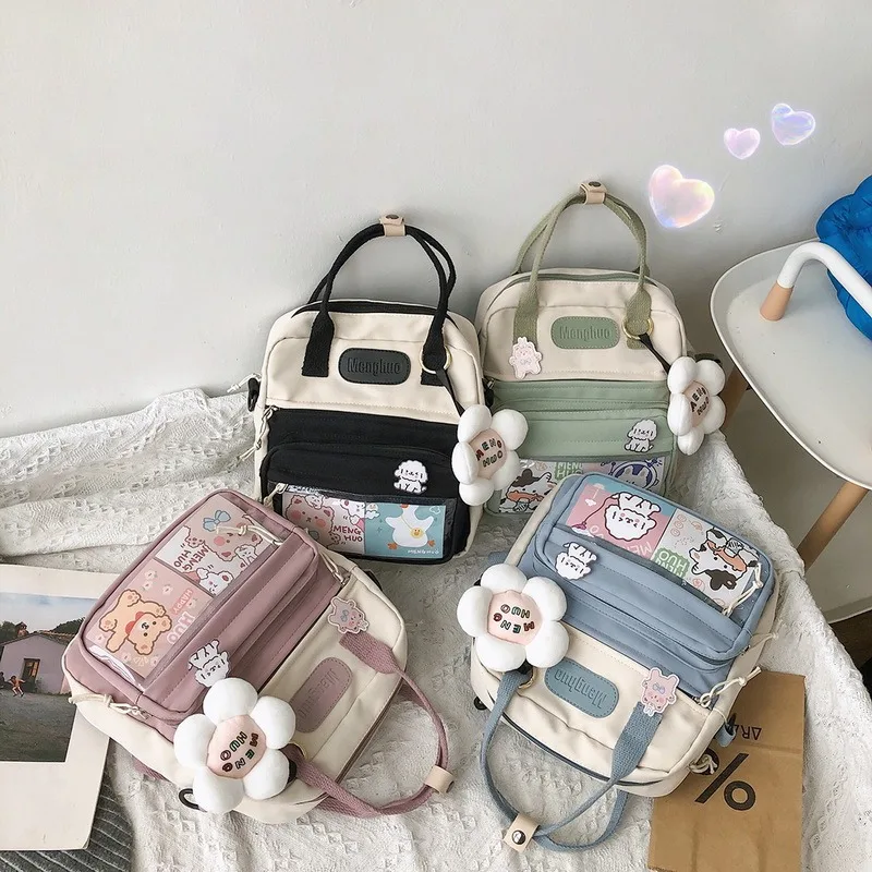 

Small Tutorial Backpack Women Ins Korean Multi-functional School Backpacks for Teens Female Cute Waterproof Shoulder Travel Bags