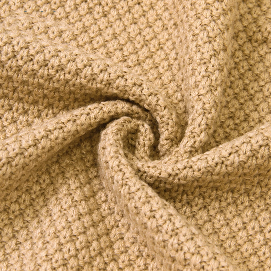 

Baby Blanket Knitted Newborn Blankets Super Soft Stroller Wrap Infant Swaddle Kids Inbakeren Stuff For Monthly Toddler Bedding