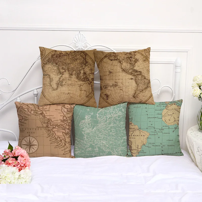 Новая подушка чехол s хлопковая и льняная Подушка Чехол напечатанная наволочка с