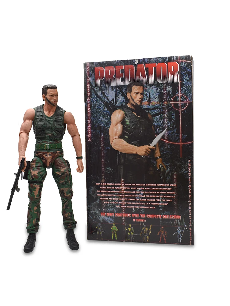 Neca юбилей инопланетяне Хищник джунгли патруль Unmasked в масках демон извлечение патруль противостояние Маскировка голландская фигурка