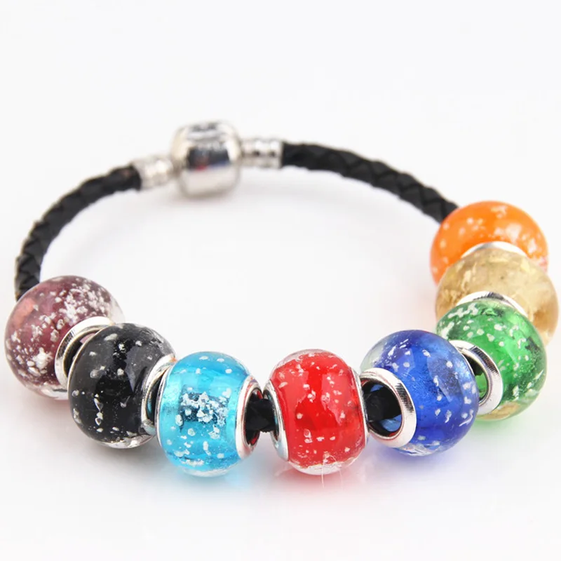 Бусины европейские для браслета ювелирные подвески самостоятельного