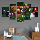 Модульная картина, бильярдный стол, Художественная Картина на холсте на стену, современные плакаты и принты, декоративная рамка для спальни, 5 шт.