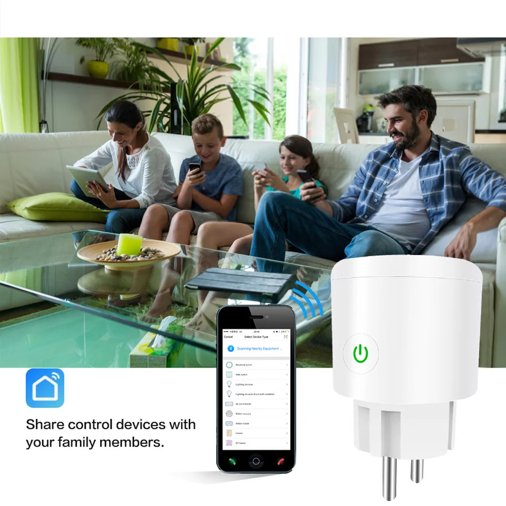 Дистанционное управление домашняя умная розетка с Wi Fi выключатель беспроводным