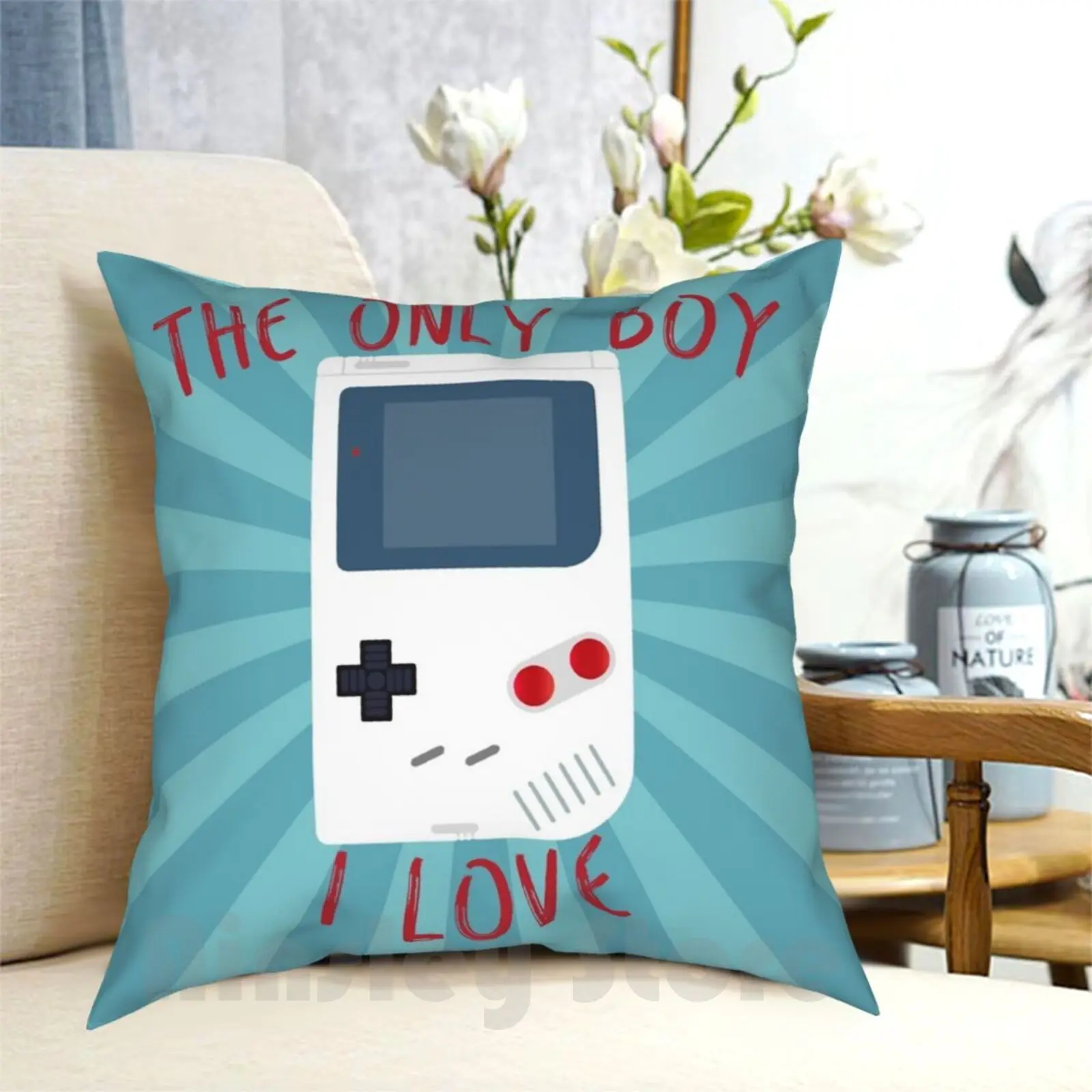 Единственный мальчик который я люблю! Подушка Чехол с принтом домашняя мягкая